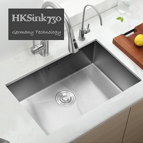 [레아인] HKSink730 프리미엄 핸드메이드 사각싱크볼 (포스코 304스틸 두께 3MM), 1개