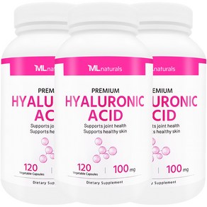 [미국번개배송] 착한명품 마이라이프 내추럴스 히알루론산 100 mg 120정 3병, 3개