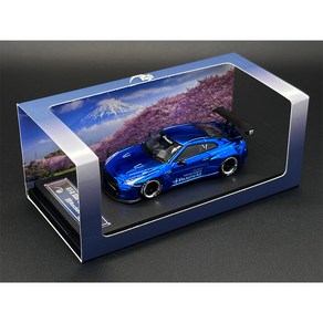 FUJI 팬덤 GTR R35 크롬 다이캐스트 디오라마 자동차 모델 컬렉션 미니어처 1 64, Goods In Stock 4, 1개