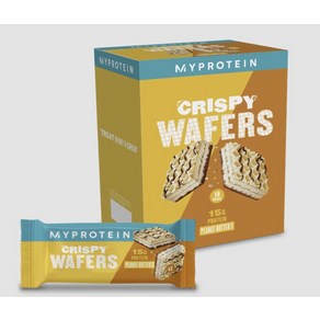 42g 10개입 마이프로틴 크리스피 웨이퍼 와퍼 땅콩버터 단백질간식 Mypotein cispy wafes, 10개