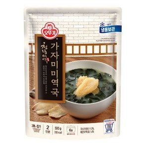 오뚜기 청담미역 가자미미역국 500g, 4개