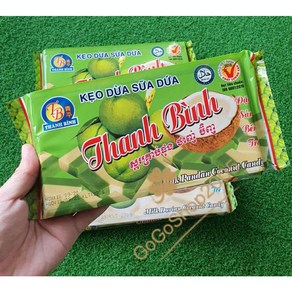 Thanh Binh 판단 코코넛 캔디 Pandan Coconut Candy 300g x 2개(1세트), 1세트