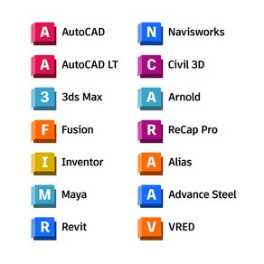 오토캐드 맥스 퓨전360 인벤터 레빗 마야 Autodesk AutoCAD Revit Invento Maya 3DS Max 온라인 구독권, CAD LT  1년