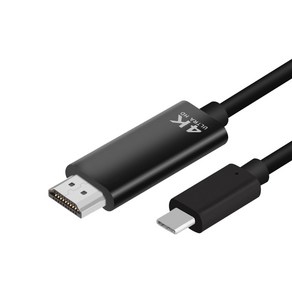 4K USB C타입 to HDMI 3M MHL케이블 핸드폰 휴대폰 스마트 TV연결 유선 미러링, 단품, 1개