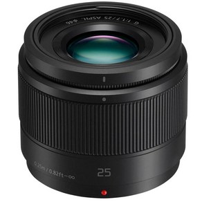 Panasonic 루믹스 G 렌즈 25mm F1.7 ASPH 미러리스 마이크로 포 서드 (H-H025K), 1개