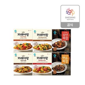 청정원 3분 비프 5개+마늘양파 5개 7종 10개, 1세트, 180g