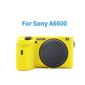 소니 알파 A6000 A6100 A6300 A6400 A6500 A6600 A5100 A5000 카메라 실리콘 갑옷 스킨 케이스 가방 바디 커버 수호자, [09] A6600 Yellow, 09 A6600 Yellow