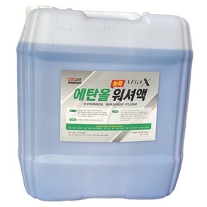 사계절 에탄올 워셔액 파란색 18L 말통 대용량, 1개