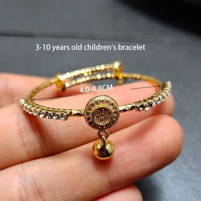 완도 20 스타일 두바이 골드 컬러 베이비 Bangles For Kids 프로모션 어린이 생일 선물 children39s Bracelets