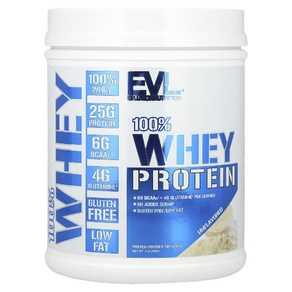 EV루션 Lution Nutition 뉴트리션 100 Whey Potein Unflavoed 1 lb 454 g, 1개, 454g