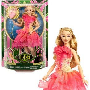 Mattel Univesal Wicked Glinda 패션 인형 및 액세서리 금발 머리 가능성 탈착식 볼룸 룩