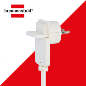 [작곡가의 미디가게] Brennenstuhl Flat plug 브레넨스툴 플랫 플러그 납작 고용량 멀티탭 연장선, 1개