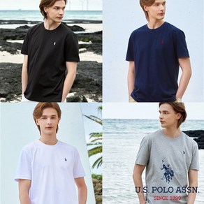 [U.S POLO ASSN.] 25Summe 라운드넥 티셔츠 남성 4종