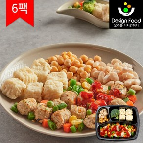 [디자인푸드]맛남주의 맛난식탁도시락 고구마단호박닭가슴살큐브&두부 6팩/12팩/18팩/24팩 냉동도시락, 6개, 230g