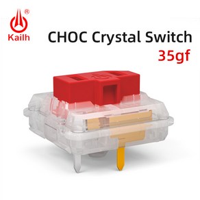 조약돌키보드 Kailh Choc 레드 크리스탈 스위치 로우 프로파일 초콜릿 기계식 키보드 RGB SMD 스템 선형 손 느낌, [02] 10pcs