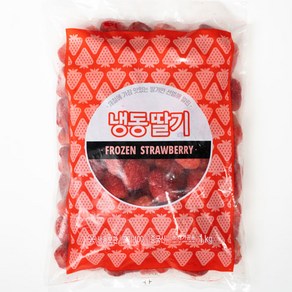 참 냉동 딸기 1kg 무가당 주스 스무디 과일 대용량, 참 중국산 냉동 딸기 1kg(무가당), 1개