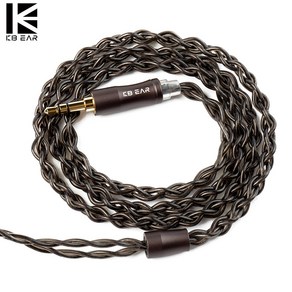 KBEAR Hazy 케이블 4코어 6N 그래핀 MMCX 2PIN 이어폰 선, (2PIN to 3.5mm) J039