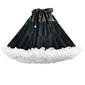 여성 Cinoline Petticoat 푹신한 스커트 공 가운 짧은 절반 슬립 언더 스커트 로리타 코스프레 빈티지 파티