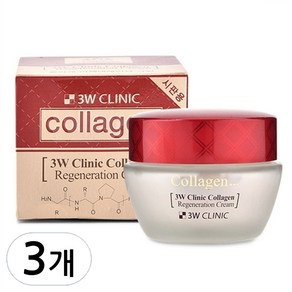 3W CLINIC 콜라겐 리제너레이션 크림, 3개, 60ml