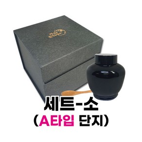 한지자석경옥고세트(A타입-500g)(단지+상자+수저)(경옥고케이스/경옥고상자), 기본세트, 1개