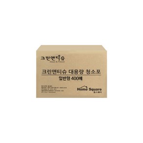 크린앤티슈 다용도 일반형 건식 물걸레 청소포 400매