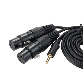 Coms 캐논 XLR to 3.5mm ST 3극 케이블 1.5m IH471, 1개