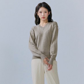 체이스컬트 여성 V-NECK 크롭 스웨터-CFRG5262C08