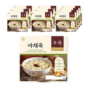 [본죽] 냉장 야채죽 271.5g 10+1컵, 11개