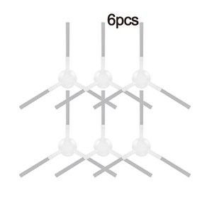 샤오미 호환 미지아 로봇 진공 예비 부품 소모품 롤러 메인 사이드 브러시 헤파 필터 걸레 천 먼지 봉투 액세서리 M30S D103CN, 3) 6pcs Side bush