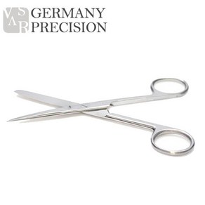 TG GERMANY PRECISION 의료용 외과 가위 직 14.5cm, 상세 설명 참조, 1개