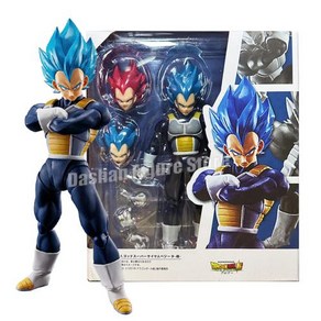 Shf 드래곤볼 Z 피규어 슈퍼 사이어인 신 베지토 액션 모델 컬렉션 애니메이션 DBZ 베지터 손오공 포타라 입상 장난감, 1개