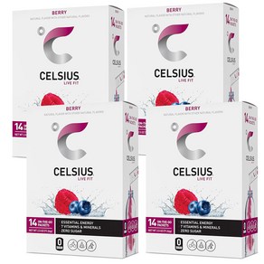 CELSIUS Berry Powder Stick Packs 셀시어스 베리 파우더 스틱 14개입 1박스