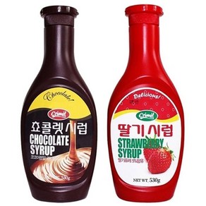 기타 서강 초코시럽 530g + 딸기시럽