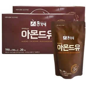 총각네 카카오닙스 아몬드유, 190ml, 120개