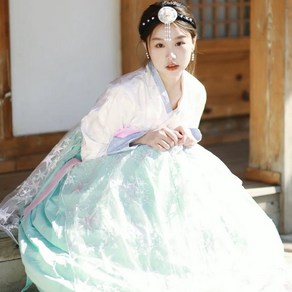 봄 여름 여자 한복 촬영복 무대 연출복 저고리 Women's hanbok palace photography suit JX0078