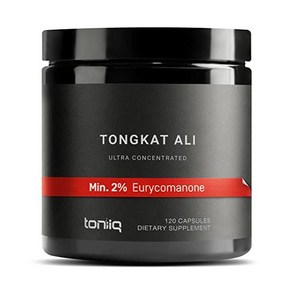 Toniiq 2% Euicomanone Tongkat Ali 통캇 알리추출물 1200mg 2001 TongkatAli 240000mg, 1개, 120정