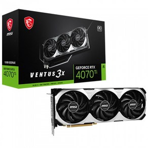 MSI GeFoce RTX 4070 Ti VENTUS 3X 12G OC, 단일옵션