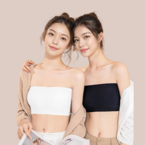 리파니 3단 후그 흘러내림 방지 밀착형 실리콘 튜브탑 브라탑