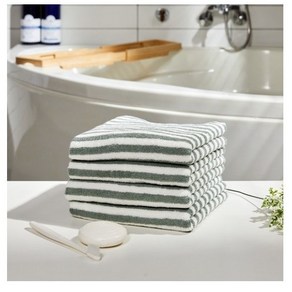 모던하우스 포레스트 잘마르는 세면타월 140g 면사, 그린, 4개