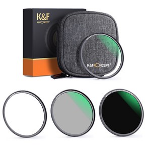 KnF 67mm NANO-X 마그네틱 필터 (UV CPL ND1000) 세트 - 8K AGC Glass - Pouch With Magnetic Filte Set, 1개