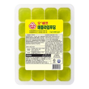 오뚜기 오쉐프 애플라임 푸딩 1kg X3개, 3개