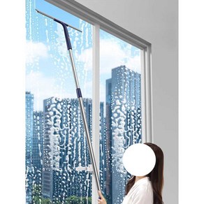 창문 청소 밀대 장대 유리창닦이 외부 외벽 외창 걸레 닦기 베란다, 4.50cm+1.2m막대, 1개