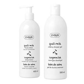 지아자 산양유 바디로션 400ml + 산양유 바디워시 500ml