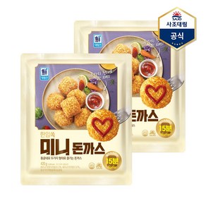 [대림냉동] 한입쏙 미니돈까스 420g x2개, 2개