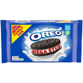 OREO Mega Stuf 초콜릿 Sandwich 쿠키 패밀리사이즈 17.6 oz, 2개