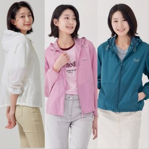 [지센] 여성 온부 후드 바람막이 크롭점퍼 (색상3종) LSJPP471