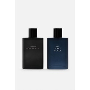 자라 ZARA 남자 향수 MAN 네이비 블랙 + 800 오드 뚜왈렛 2X 90ML (3.0 FL. OZ)305019, 2개