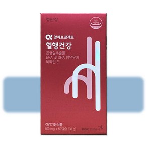 정관장 알파프로젝트 혈행건강 500mg x 60캡슐 / 중성지질 개선/ 기억력 개선