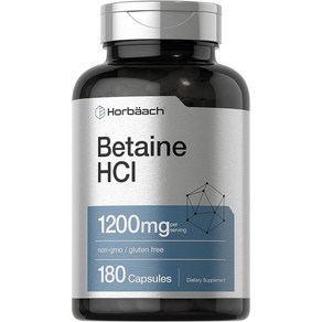 호바흐 베타인 HCI 400mg 180캡슐 x 1통 Betaine, 1개, 180정