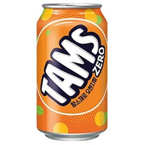 [제트스카이] 롯데 탐스제로 오렌지, 355ml, 48개